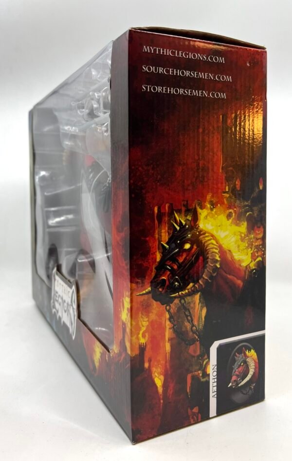 Four Horsemen Mythic Legions AETHON Fire Demon Horse Steed Figure NEW SEALED
