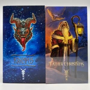 Four Horsemen Figura Obscura FATHER CHRISTMAS & KRAMPUS Lot Complete No Shrink