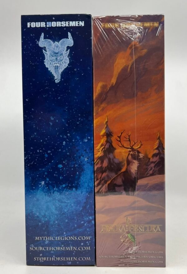 Four Horsemen Figura Obscura FATHER CHRISTMAS & KRAMPUS Lot Complete No Shrink