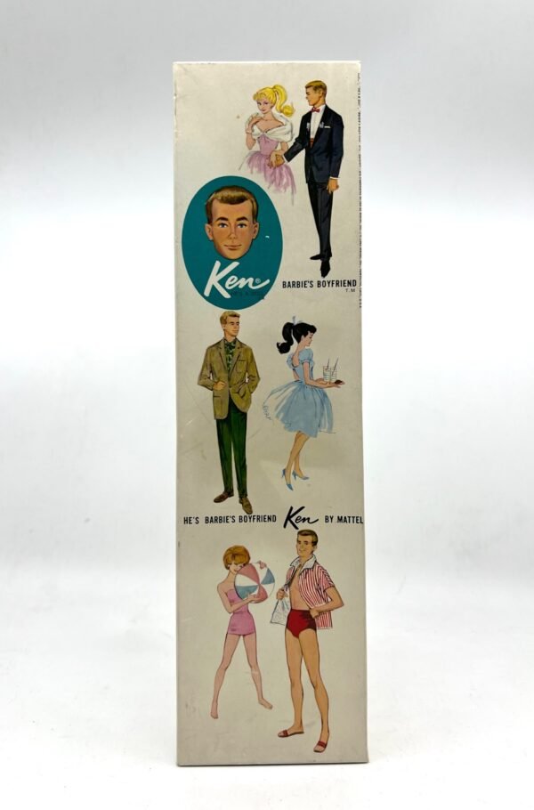 Vintage 1960s Mattel Ken Doll #750 Brunette Molded Painted Hair Barbie Boyfriend