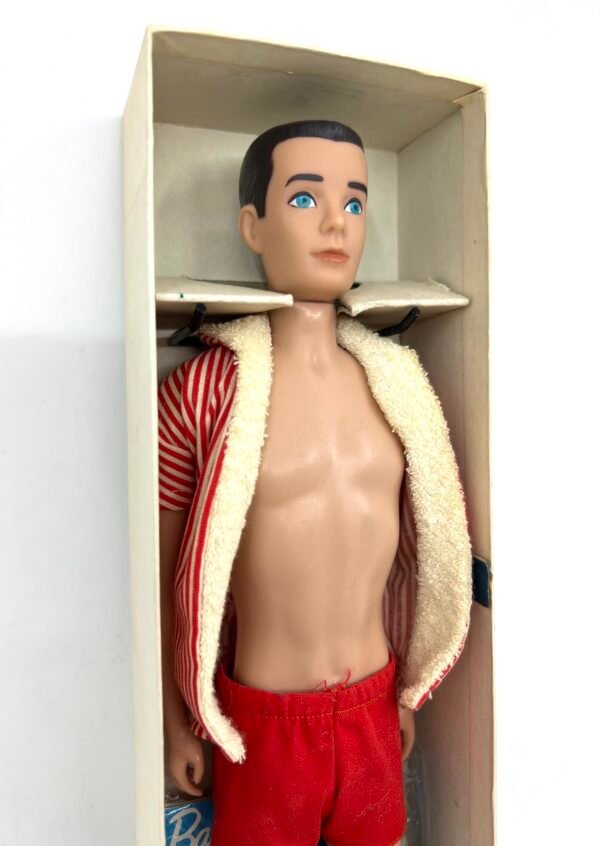 Vintage 1960s Mattel Ken Doll #750 Brunette Molded Painted Hair Barbie Boyfriend