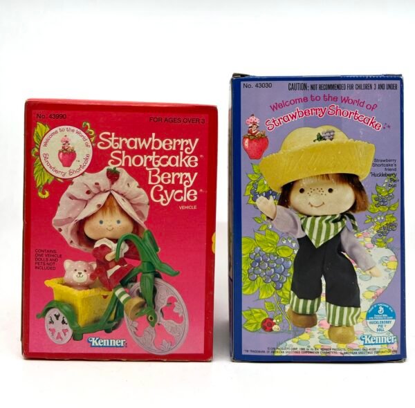 Vintage 1979 Kenner Strawberry Shortcake & Huckleberry Pie Doll Set MIB Sealed